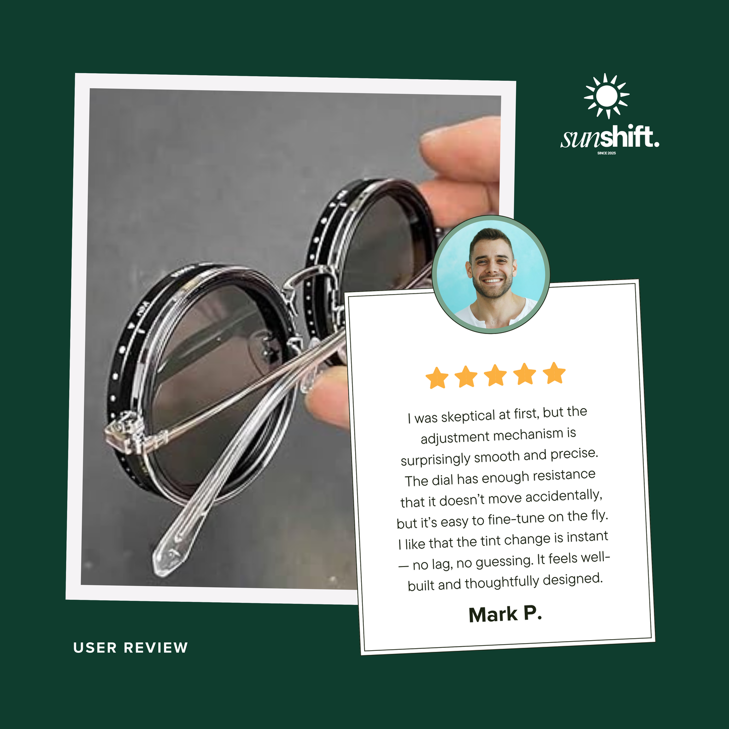 SunShift™ Adjustable Tint Sunglasses